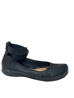 Jafa Leather Ankle Strap Shoes Size 9.5 Black